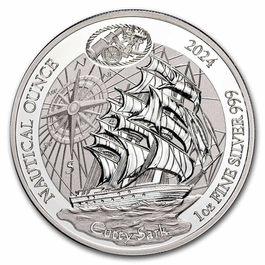 2024 Rwanda 1 oz Silver Nautical Ounce Cutty Sark Proof