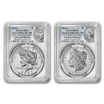 2024-S Morgan & Peace Rev Proof Set PR-70 PCGS (AR, Morgan/Peace)