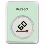 2024 Samoa 1 oz Silver Monopoly Board Space: Pass Go with TEP