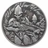 2024 Samoa 1 oz Silver Space Alien Battle Antique