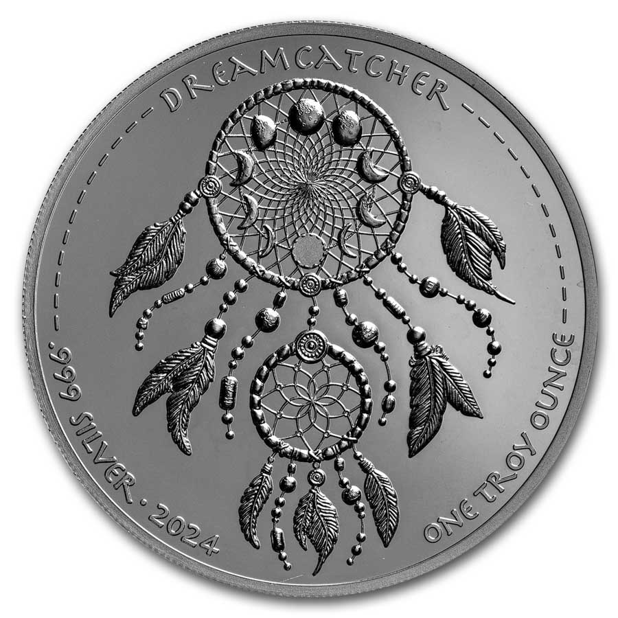 2024 Sioux Nation 1 oz Silver Dreamcatcher Black Proof