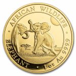 2024 Somalia 1 oz Gold Elephant Coin BU