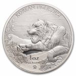 2024 South Korea 1 oz Silver Tiger BU