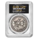 2024 TUV 1 oz Silver Black Flag Antiqued Kingston MS-70 PCGS FDI