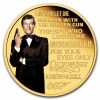 2024 TUV 4 oz Silver Roger Moore 7-Coin Colorized & Gilded Set