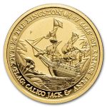 2024 Tuvalu 1 oz Gold Black Flag - The Kingston (w/ Box & COA)