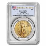 2024-(W) 1 oz American Gold Eagle MS-70 PCGS (First Day of Issue)