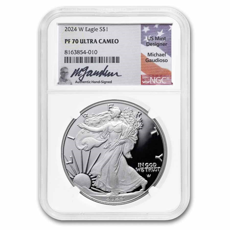 2024-W 1 oz Proof Silver Eagle PF-70 NGC (Gaudioso)
