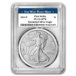 2024-W Burnished Silver Eagle SP-70 PCGS (FS, West Point Label)
