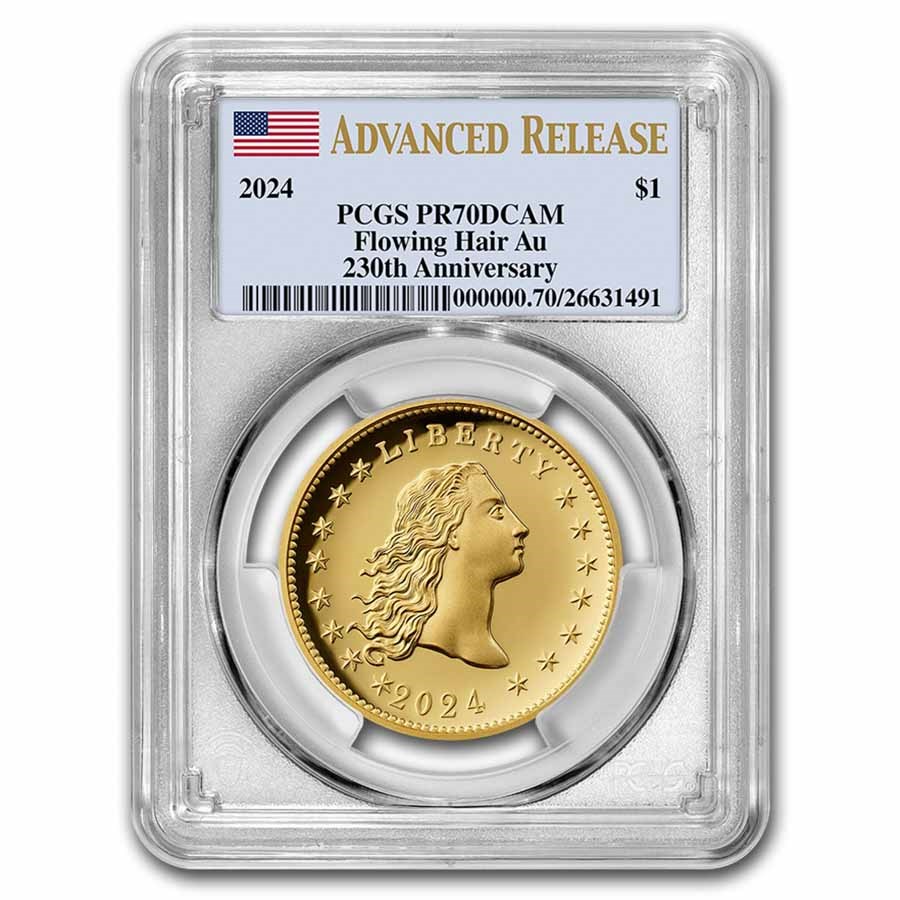 2024-W High Relief Flowing Hair Gold Coin PR-70 PCGS (AR)