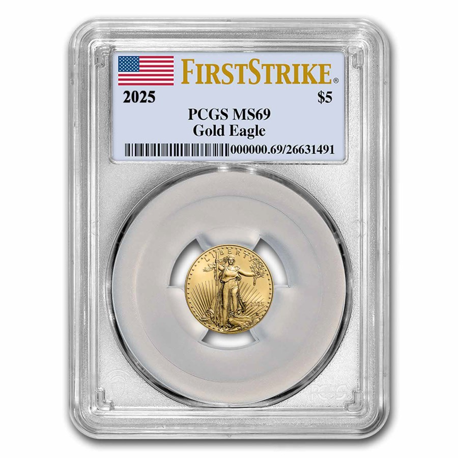 2025 1/10 oz American Gold Eagle MS-69 PCGS (FirstStrike®)
