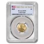 2025 1/10 oz American Gold Eagle MS-70 PCGS (First Day of Issue)