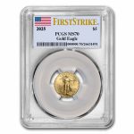 2025 1/10 oz American Gold Eagle MS-70 PCGS (FirstStrike®)