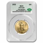 2025 1/2 oz American Gold Eagle MS-70 CAC (First Delivery)