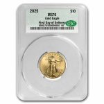 2025 1/4 oz American Gold Eagle MS-70 CAC (First Day of Delivery)