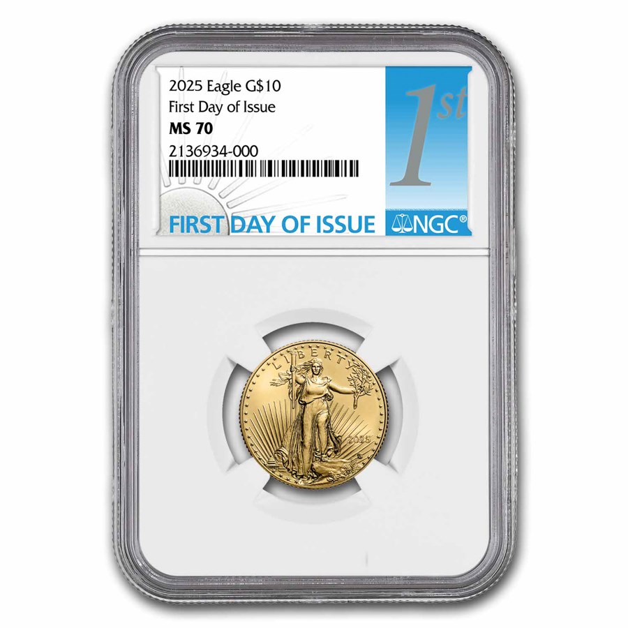 2025 1/4 oz American Gold Eagle MS-70 NGC (First Day of Issue)