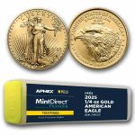 2025 1/4 oz Gold Eagles (40-Coin MD® Premier + PCGS FS® Tube)