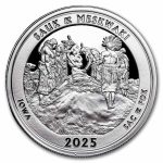 2025 1 oz Ag NATB Iowa Effigy Mounds National Monument (Box/COA)