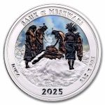 2025 1 oz Ag NATB Iowa Effigy Mounds National Monument (Color)