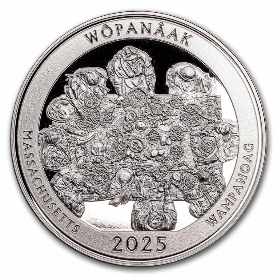 2025 1 oz Ag NATB Massachusetts Wampanoag "First Thanksgiving"
