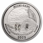 2025 1 oz Ag NATB Michigan Wigwam Lake Michigan (Box/COA)