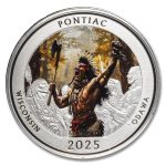 2025 1 oz Ag NATB Wisconsin Odawa Apostle Isands (Colorized)