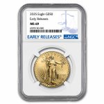 2025 1 oz American Gold Eagle MS-69 NGC (Early Releases)