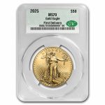 2025 1 oz American Gold Eagle MS-70 CAC (First Delivery)