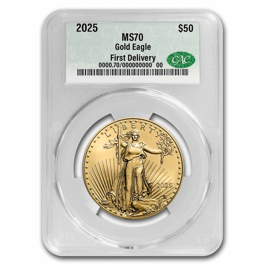 2025 1 oz American Gold Eagle MS-70 CAC (First Delivery)