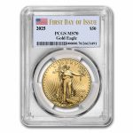 2025 1 oz American Gold Eagle MS-70 PCGS (First Day of Issue)