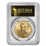 2025 1 oz American Gold Eagle MS-70 PCGS (FS, Black Label)