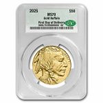 2025 1 oz Gold Buffalo MS-70 CAC (First Day of Delivery)