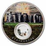 2025 1 oz Silver Built by Aliens: Stonehenge (Colorized)