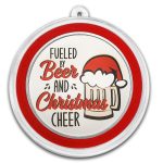 2025 1 oz Silver Colorized Round - Christmas Cheer Fueled by Beer