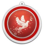 2025 1 oz Silver Colorized Round - Festive Dove of Peace