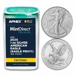 2025 1 oz Silver Eagle (Eagle Privy) (20 Coin MDP+PCGS FS® Tube)