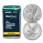 2025 1 oz Silver Eagles (20-Coin MD Premier + PCGS FS® Tube)