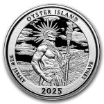 2025 1 oz Silver NATB New Jersey Oyster Island (Box/COA)