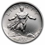 2025 2.5 oz Silver Comic Art Superman Medal (w/Box & COA)