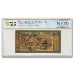 2025 5 Wyoming Goldback - Aurum Gold Foil Note MS-70 PCGS