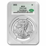 2025 American Silver Eagle MS-70 CAC (First Delivery)