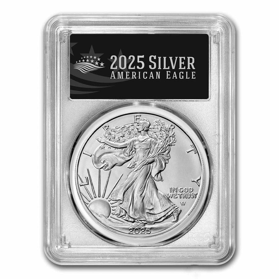 2025 American Silver Eagle MS-70 PCGS (FirstStrike®, Black Label)