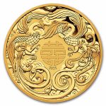 2025 AUS 1 oz Gold Chinese Myths & Legends Double Phoenix Proof