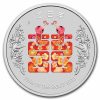 2025 AUS 1 oz Silver Lunar Snake Colorized Double Happiness Card