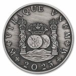 2025 AUS 1 oz Silver Pillar Dollar Antiqued (Box, COA)