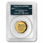 2025 Australia 1 oz Gold Swan COA #9 PR-70 PCGS HR (FDI)