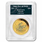 2025 Australia 1 oz Gold Swan MS-70 PCGS (FDI, Swan Label)