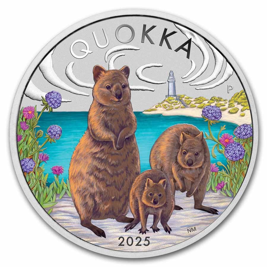 2025 Australia 1 oz Silver Colorized Quokka Proof