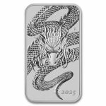 2025 Australia 1 oz Silver Dragon Rectangular Coin BU