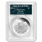 2025 Australia 1 oz Silver Swan COA #4 PR-70 PCGS (FDI)